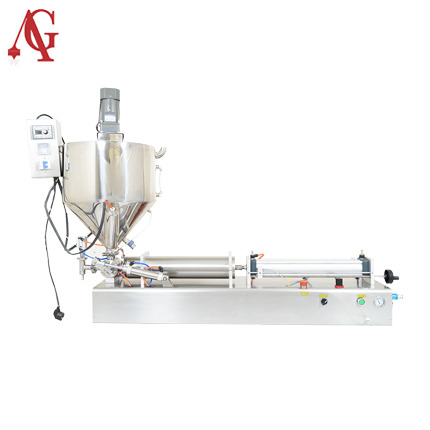 پرکن مایعات همراه با گرمکن و همزن ag-fpb-h-m 300-2500 ml