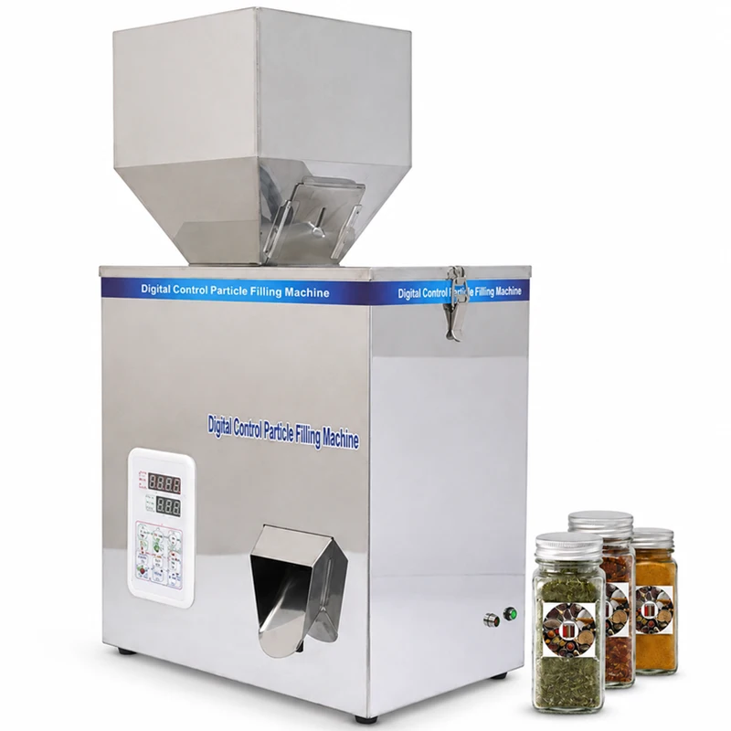 دستگاه پرکن پودر 5-500 گرم با کاپ تخلیه استیل